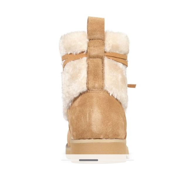 Style & Co.STYLE & COMPANY Womens Beige Mixed Media Cold Weather Zijune Round 7 - Picture 3 of 7